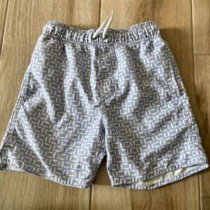 Class Club Boys Geometric Swim Trunks Blue Size 8 Elastic Waistband